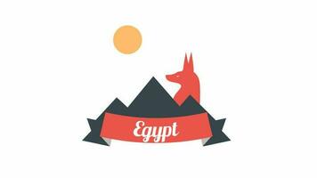 Egito ponto de referência ícone do agradável animado para seu criativo projeto videos fácil para usar com transparente fundo