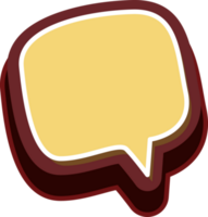 bubble speech label png