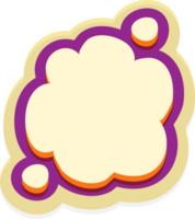 bubble speech label png