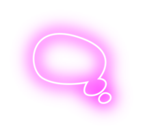 Neon- Blase Rede Etikette png