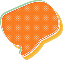 bubble speech label png