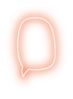 Neon- Blase Rede Etikette png