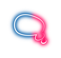 Neon- Blase Rede Etikette png