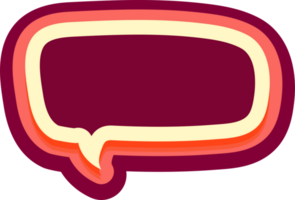 bubble speech label png