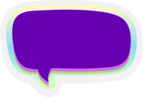 bubble speech label png