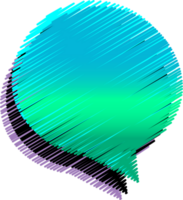 bubble speech label png