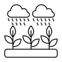 Premium download icon of field rain vector