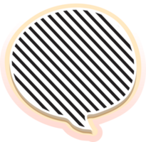 bubble speech label png