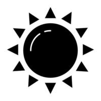 An icon design of sunlight vector