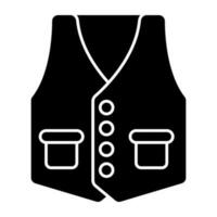 An icon design of waistcoat vector