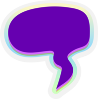 bubble speech label png