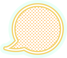 bubble speech label png