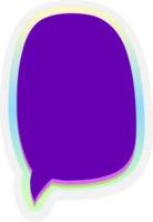 bubble speech label png