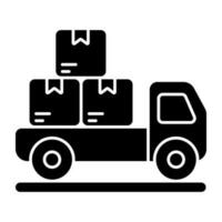 Perfect design icon of cargo van vector