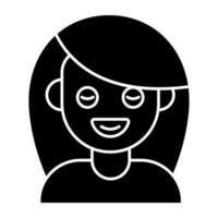 un hermosa diseño icono de facial máscara vector