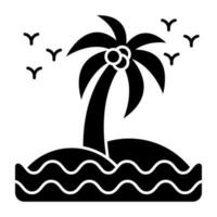 A perfect design icon of island vector