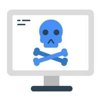 Perfect design icon of online danger vector