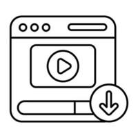 un icono diseño de web vídeo descargar vector