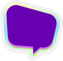 bubble speech label png