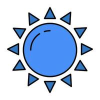 An icon design of sunlight vector