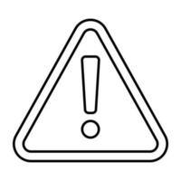 A premium download icon of caution vector