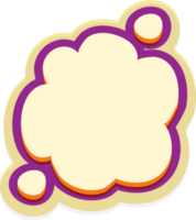 bubble speech label png