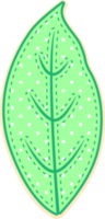 mano dibujar hoja png