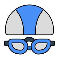 prima descargar icono de lentes con sombrero vector