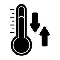 Modern design icon of temperature fluctuation vector