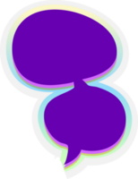 bubble speech label png