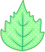 mano dibujar hoja png