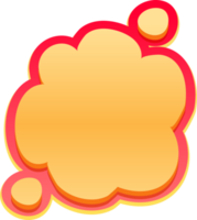 bubble speech label png