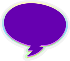 bubble speech label png