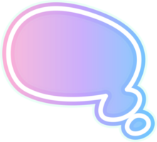 bubble speech label png