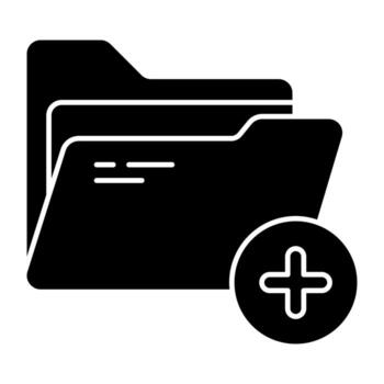 Add folder icon in flat design available for download vector