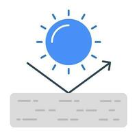 A unique design icon of solar repellent vector