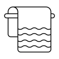 Modern design icon of towel rack vector