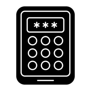 moderno diseño icono de móvil modelo bloquear vector