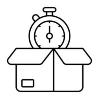 Perfect design icon of delivery time vector