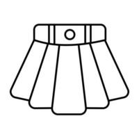 Premium download icon of skirt vector