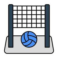 prima descargar icono de playa pelota objetivo vector