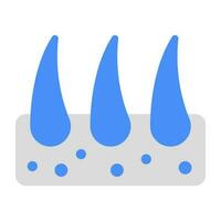 A unique design icon of follicle vector