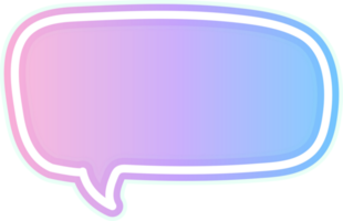 bubble speech label png