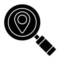 A premium download icon of search location vector