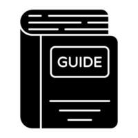 A creative design icon of guidebook vector