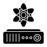 Ab icon design of science vector