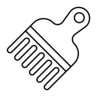 Premium download icon of detangling comb vector