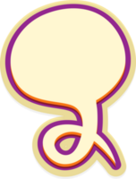 bubble speech label png