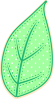 mano dibujar hoja png