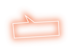 Neon- Blase Rede Etikette png